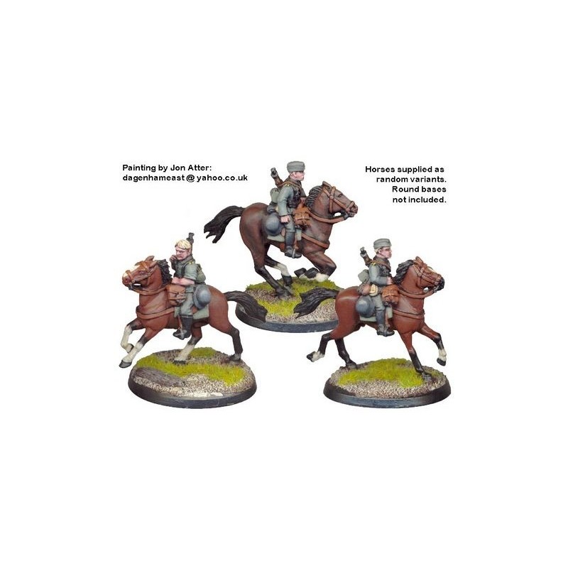 German Cavalry in Side Caps 28mm WWII CRUSADER MINIATURES