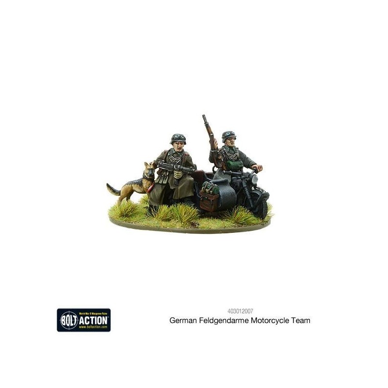 German Feldgendarme motorcycle team WARLORD GAMES