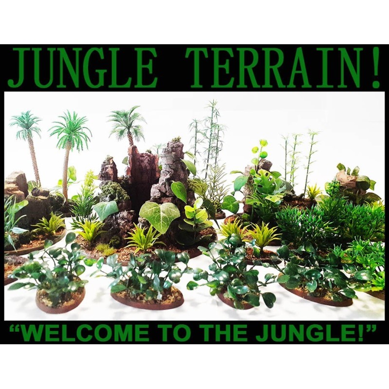 JUNGLE SET 2 - ANCIENT TREE TRUNKS! - JUNGLE TERRAIN! FRONTLINE GAMES