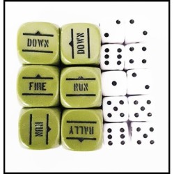 GREEN ORDER DICE & D6s SET...