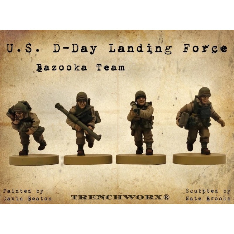 US American D-Day Bazooka Teams 28mm WWII TRENCHWORX