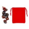 Polyhedral Dice Set w/ Personal Dice bag 1 FRONTLINE GAMES