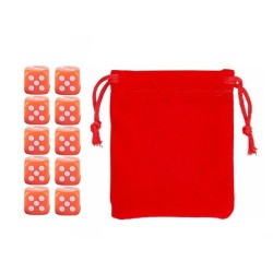 Orange Six-sided Dice Set...