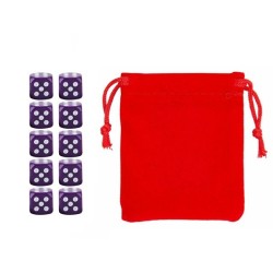 Purple Six-sided Dice Set...