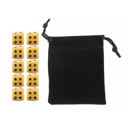 Yellow Six-sided Dice Set...