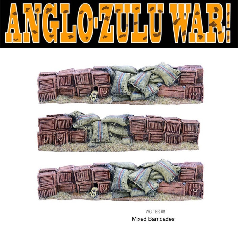 Mixed Barricade set - Mealie bags/Biscuit boxes - Anglo-Zulu War WARLORD GAMES