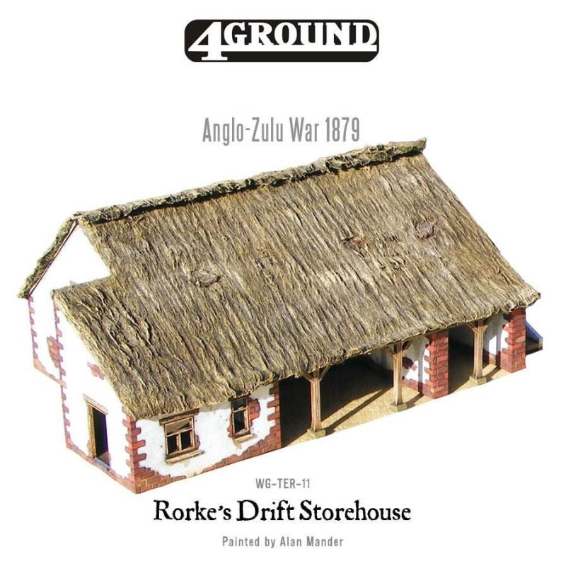 Rorke's Drift laser-cut Storehouse/Barn Anglo-Zulu War 4GROUND WARLORD GAMES