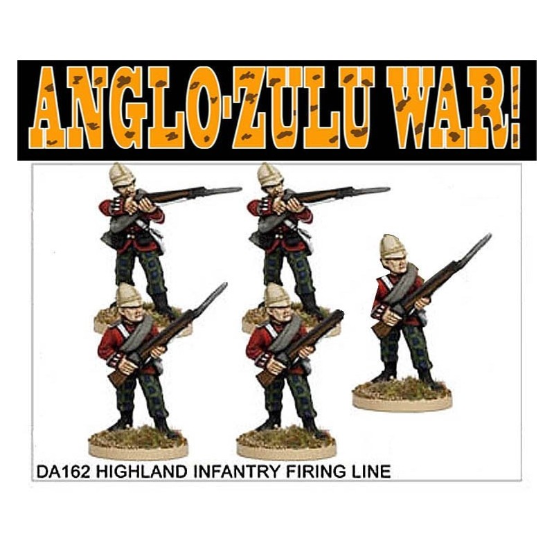 Highland Infantry Firing Line Anglo-Zulu War FOUNDRY MINIATURES