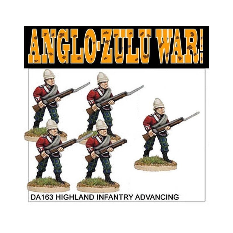 Highland Infantry Advancing Anglo-Zulu War FOUNDRY MINIATURES