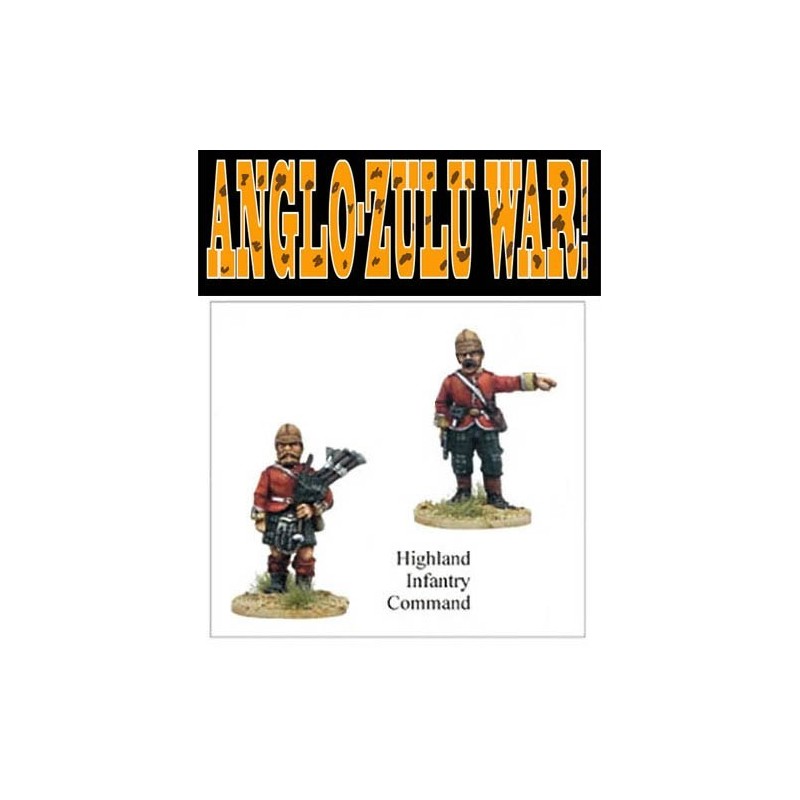 Highland Infantry Command Anglo-Zulu War FOUNDRY MINIATURES