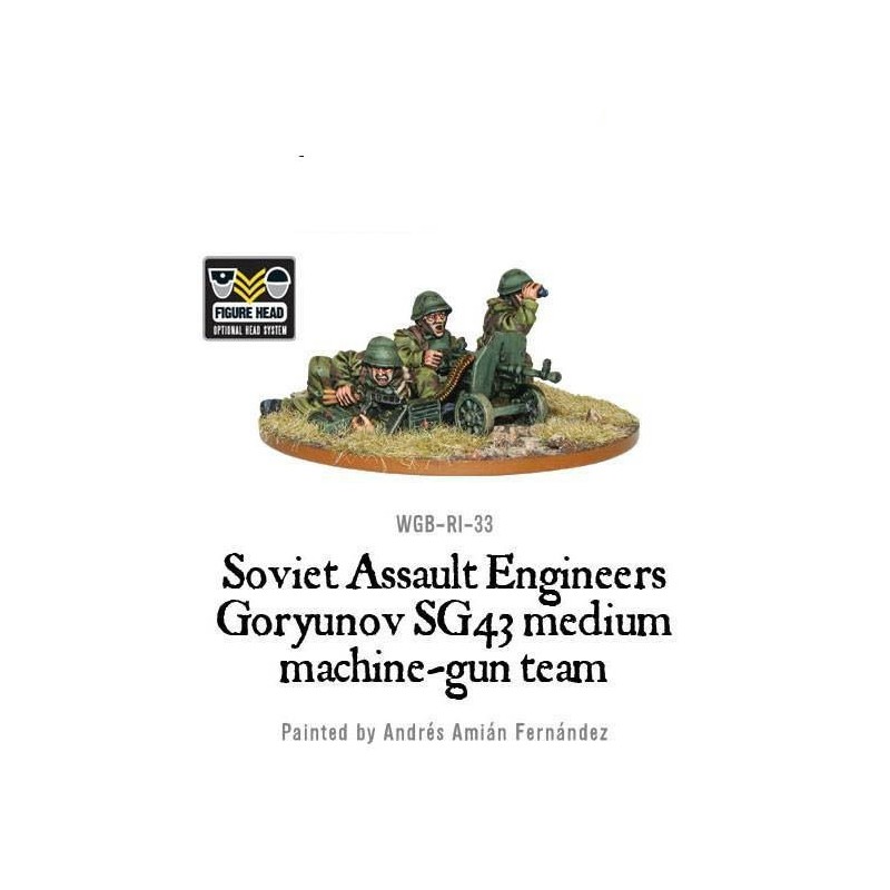 Russian Soviet Assault Engineers SG43 MMG team  28mm WWII WARLORD GAMES