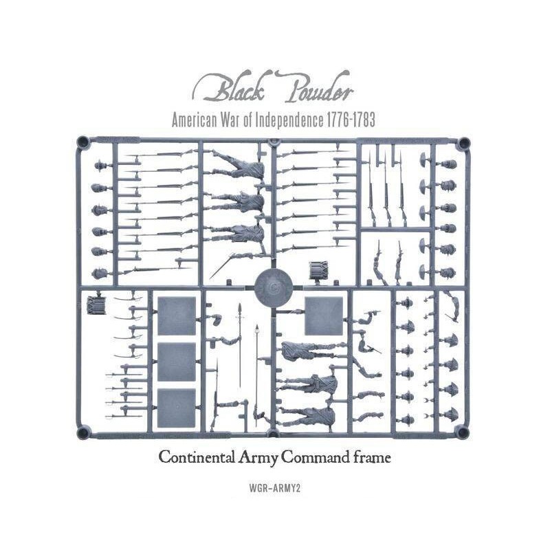 AWI Continental Infantry Command Sprue American War of Independence WARLORD GAMES