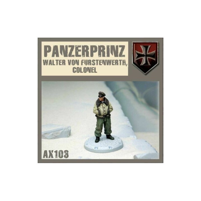 Axis Hero Panzer Prinz from Operation Icarus 28mm Dust Tactics FANTASY FLIGHT