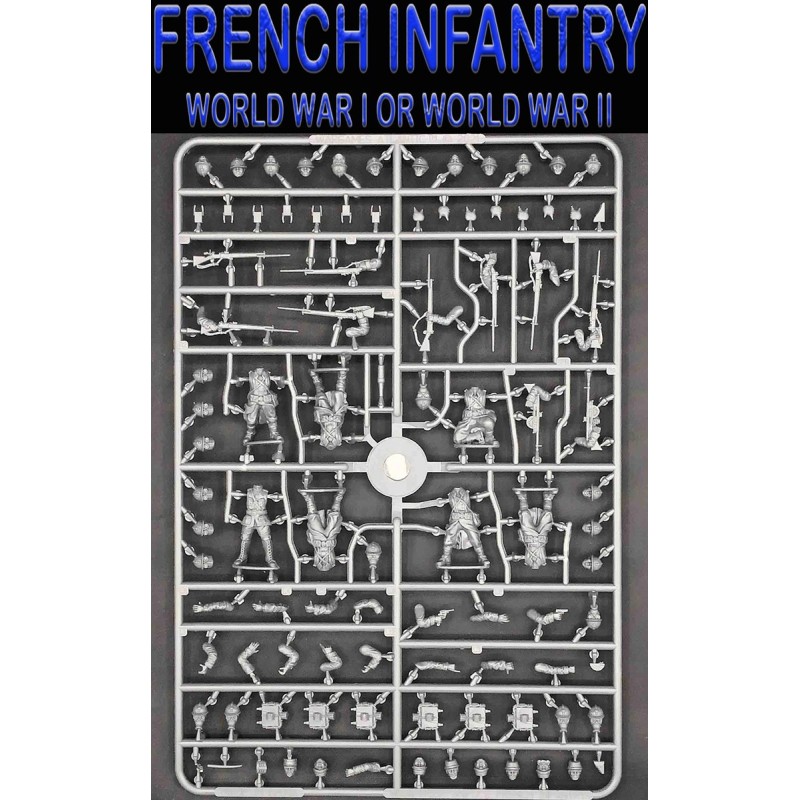 French Infantry 1916-1940 sprue (7) 28mm WWI WARGAMES ATLANTIC