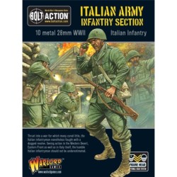 Italian Infantry or Bersaglieri Section (Sun hats or Helmets for either one) 28mm WWII WARLORD GAMES