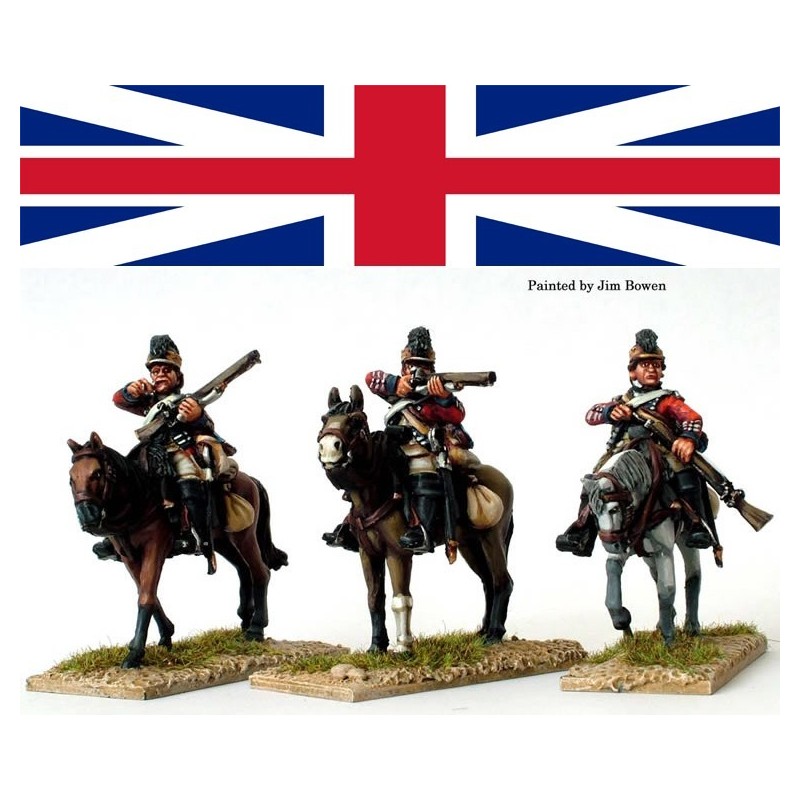 British 16th Light Dragoons skirmishing w/carbines American War of Independence PERRY MINIATURES