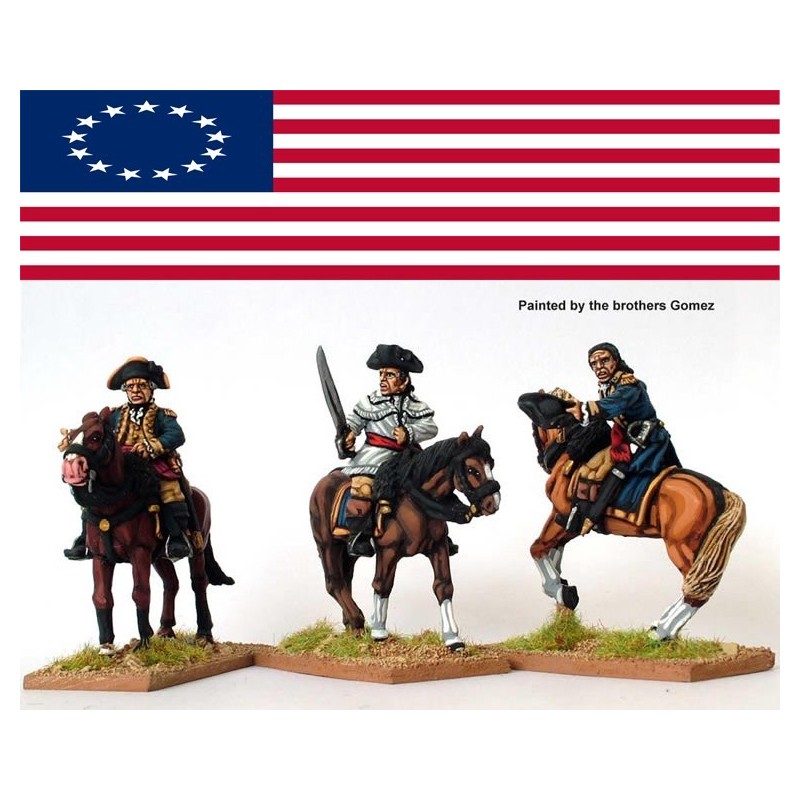 American Mounted Infantry Officers American War of Independence PERRY MINIATURES