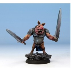 Union Worker 2 (Pig-Warrior) - TEKNES - WRATH OF KINGS - GENERIC RPG MINIATURES