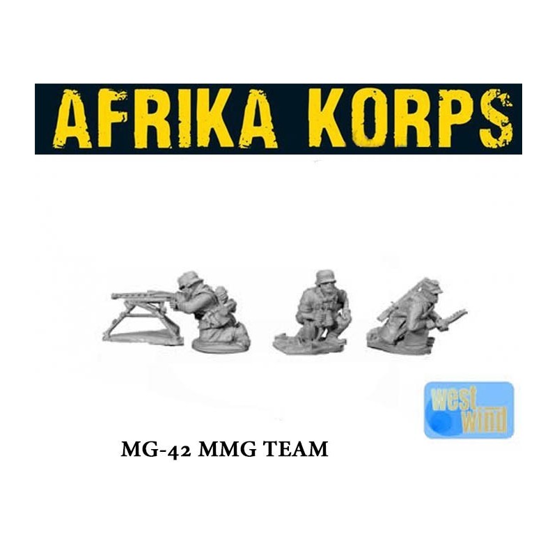 German Africa Korps MG42 MMG Team 28mm WWII WESTWIND