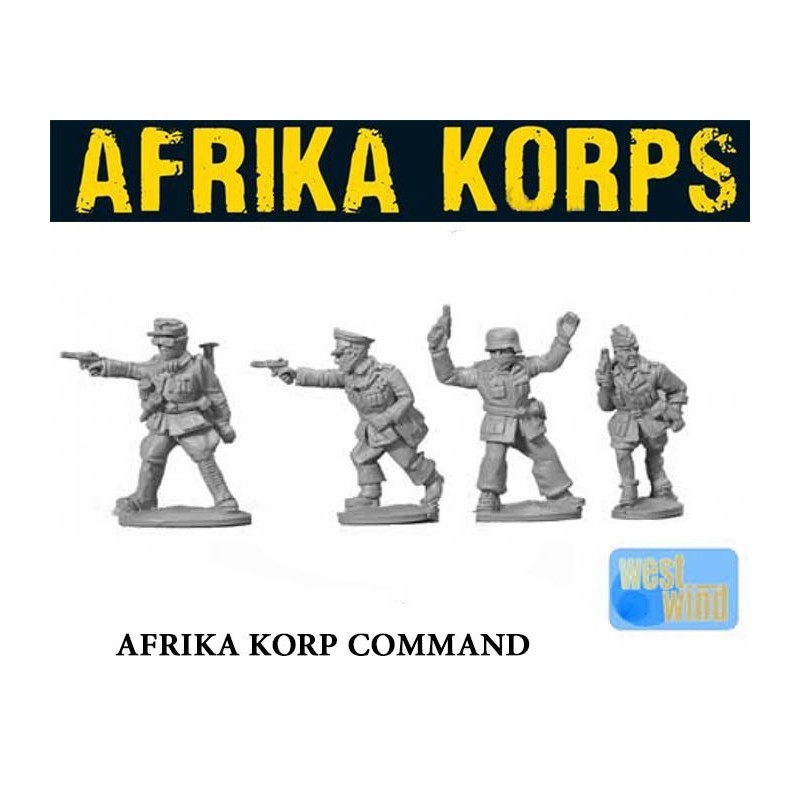 German Africa Korps Command Team 28mm WWII WESTWIND