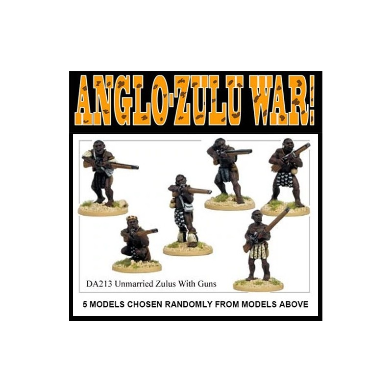 Unmarried Zulus with Guns 28mm Anglo-Zulu War WARGAMES FOUNDRY