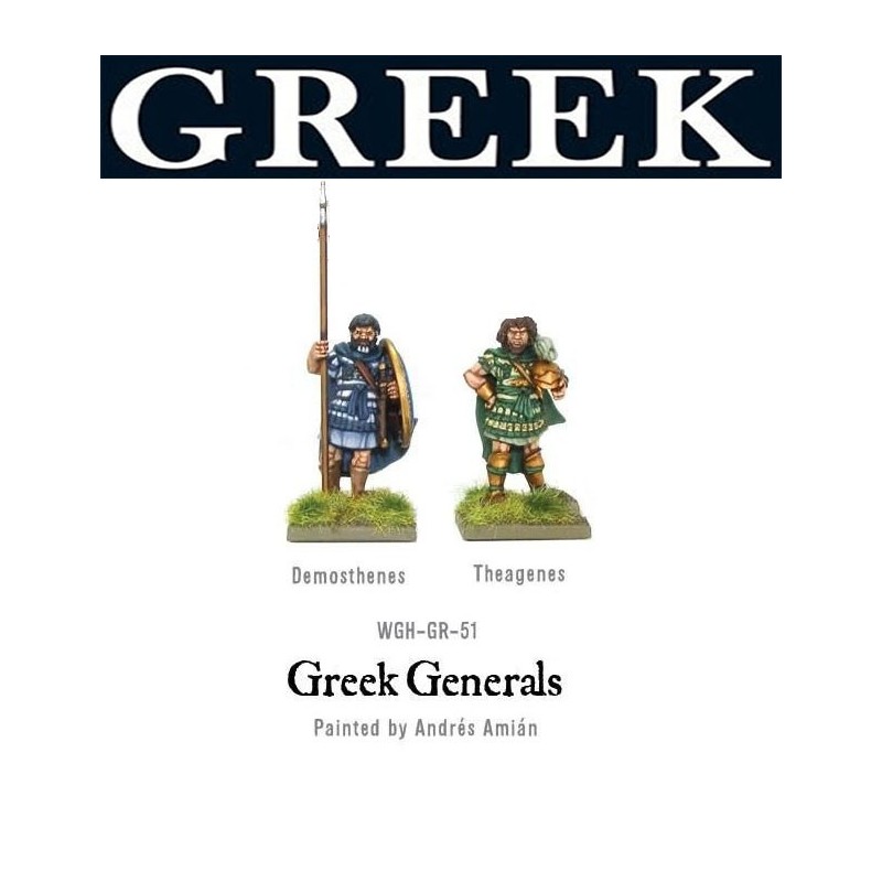 Greek Generals Demosthenes and Theagenes 28mm Ancient Greek WARLORD GAMES