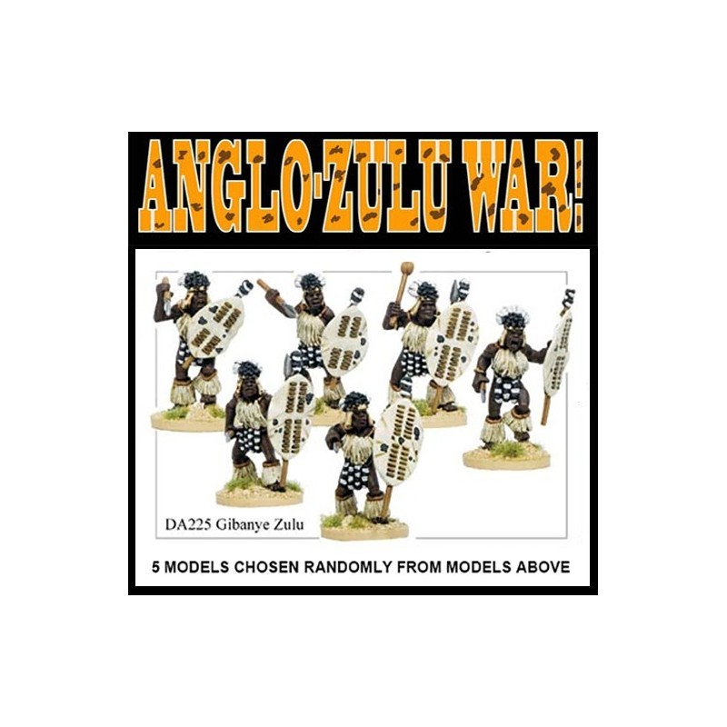 Gibanye Zulu Warriors 28mm Anglo-Zulu War WARGAMES FOUNDRY