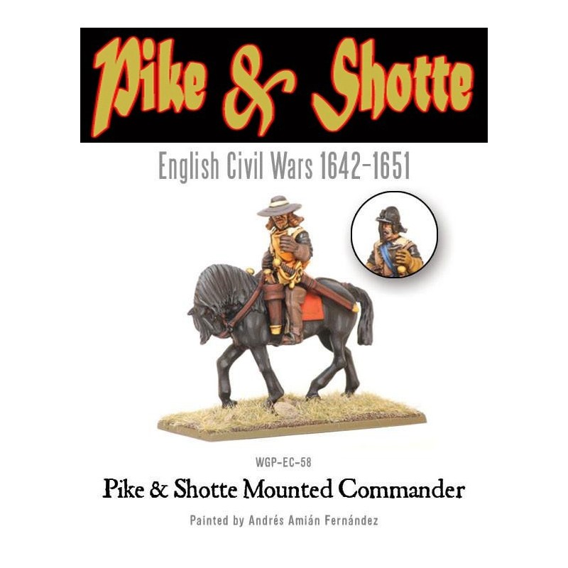 Mounted Commander ECW 28mm Pike & Shotte WARLORD GAMES