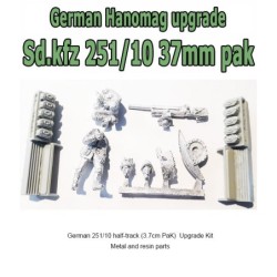 German 251/10 half-track (3.7cm PaK - low profile)  Upgrade Kit 28mm WWII WARLORD GAMES