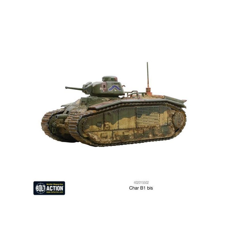 French Char B1 bis tank WWII 28mm 1/56th (no box) WARLORD GAMES