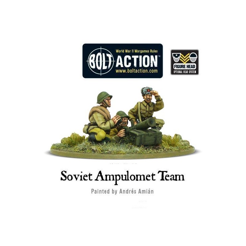 Russian Soviet Ampulomet Team Anti-tank 28mm WWII WARLORD GAMES