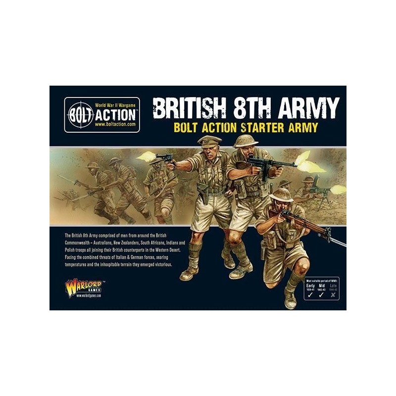 British 8th Army starter army box set 28mm WWII WARLORD GAMES