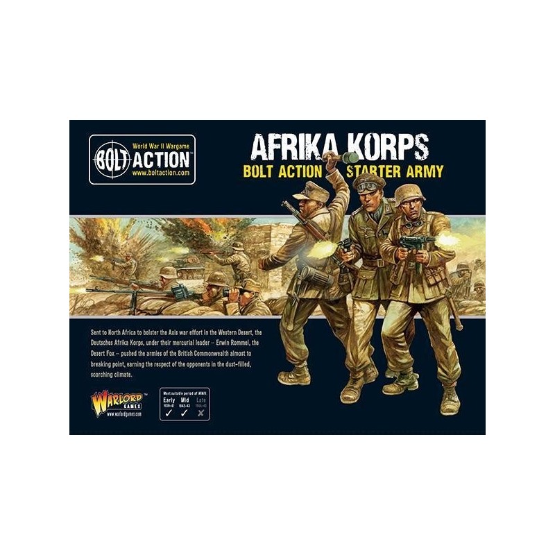 German Afrika Korps Starter army  box set 28mm WWII WARLORD GAMES