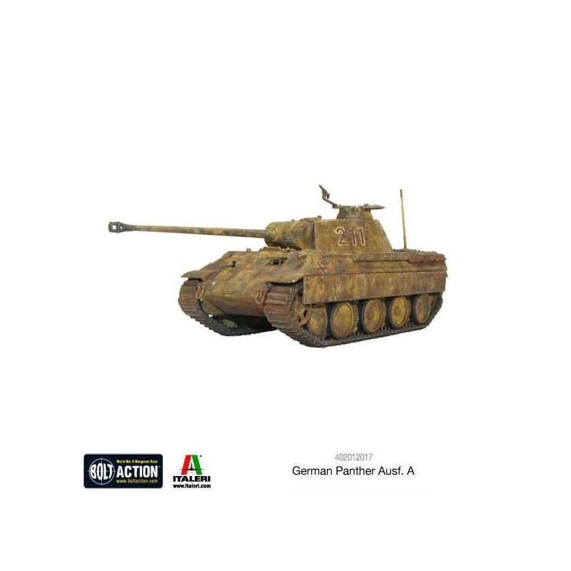 German PzKpfw V Panther Medium Tank WWII 28mm 1/56th (no box) WARLORD GAMES