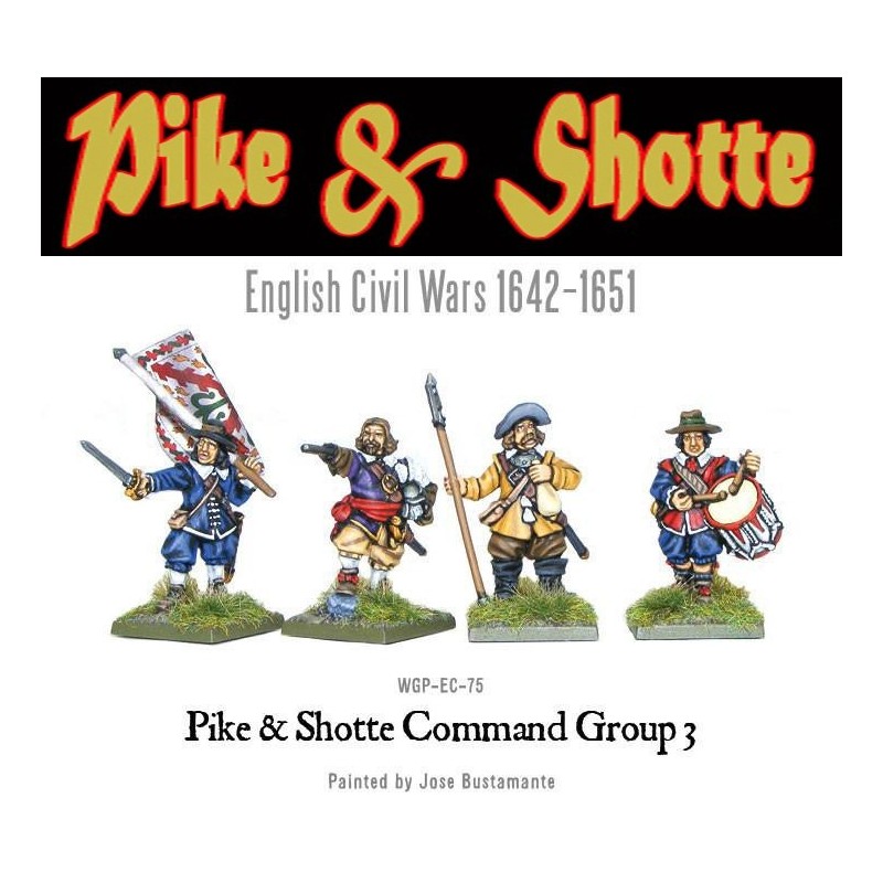 ECW Command 3 (4) 28mm Thirty Years War Pike & Shotte WARLORD GAMES