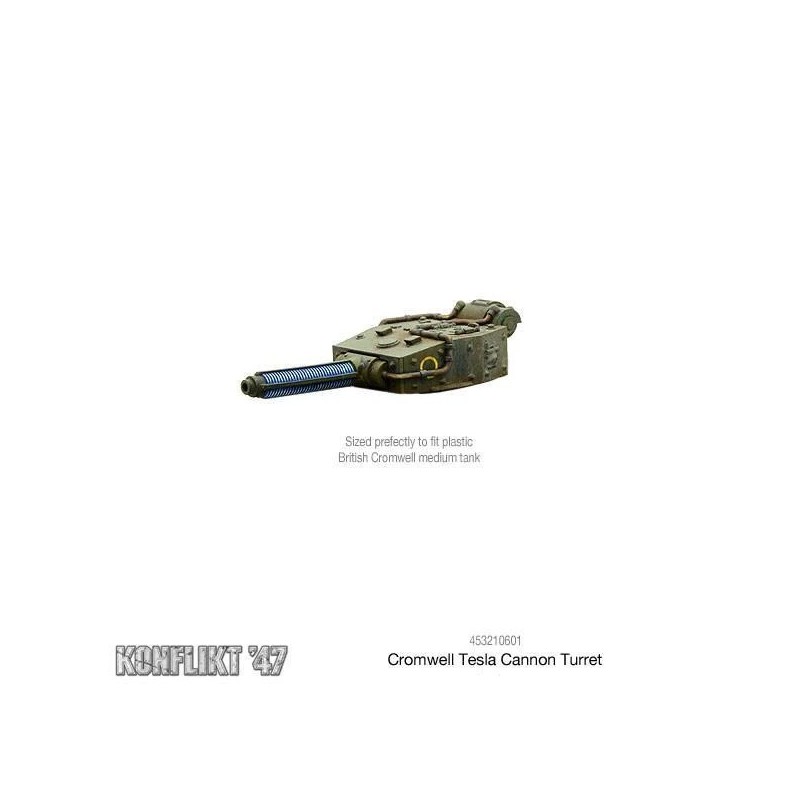 KONFLIKT '47 British Cromwell Tesla Cannon Turret WARLORD GAMES