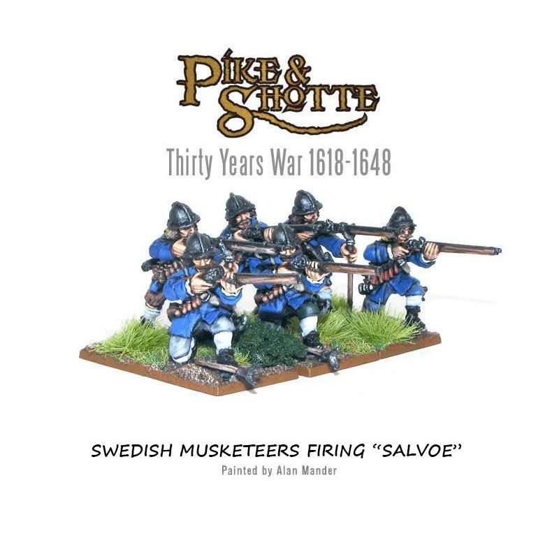 Swedish Musketeers (6) Pike & Shotte WARLORD GAMES