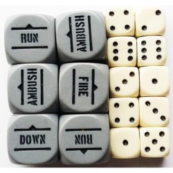 GREY ORDER DICE & D6s SET...