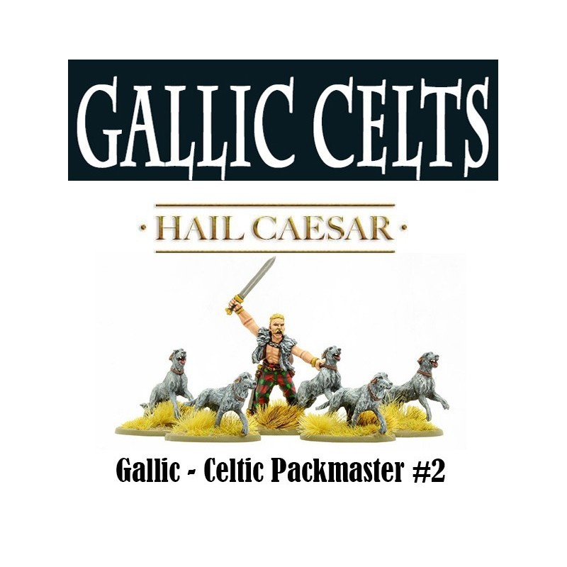 Gallic Celt Warhound Packmaster 2 28mm Ancients WARLORD GAMES