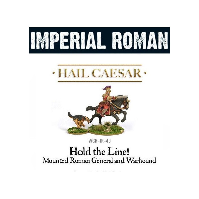 Imperial Roman Mounted Roman General and Warhound  WARLORD GAMES