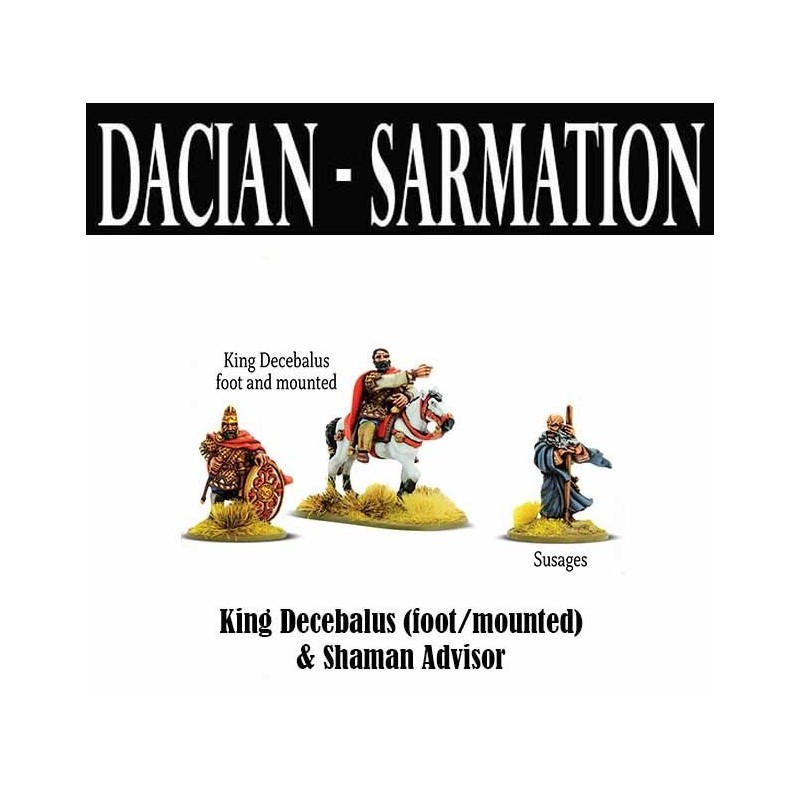 Dacia & Sarmatia Dacian King (Mounted/Foot) & Advisor 28mm Ancients WARLORD GAMES