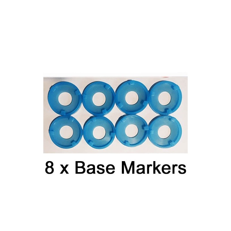 Base Markers - Blue - 25/30mm bases RIVER HORSE