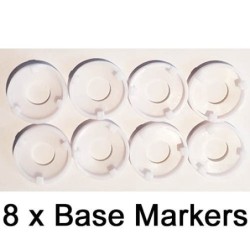 Base Markers - White -...